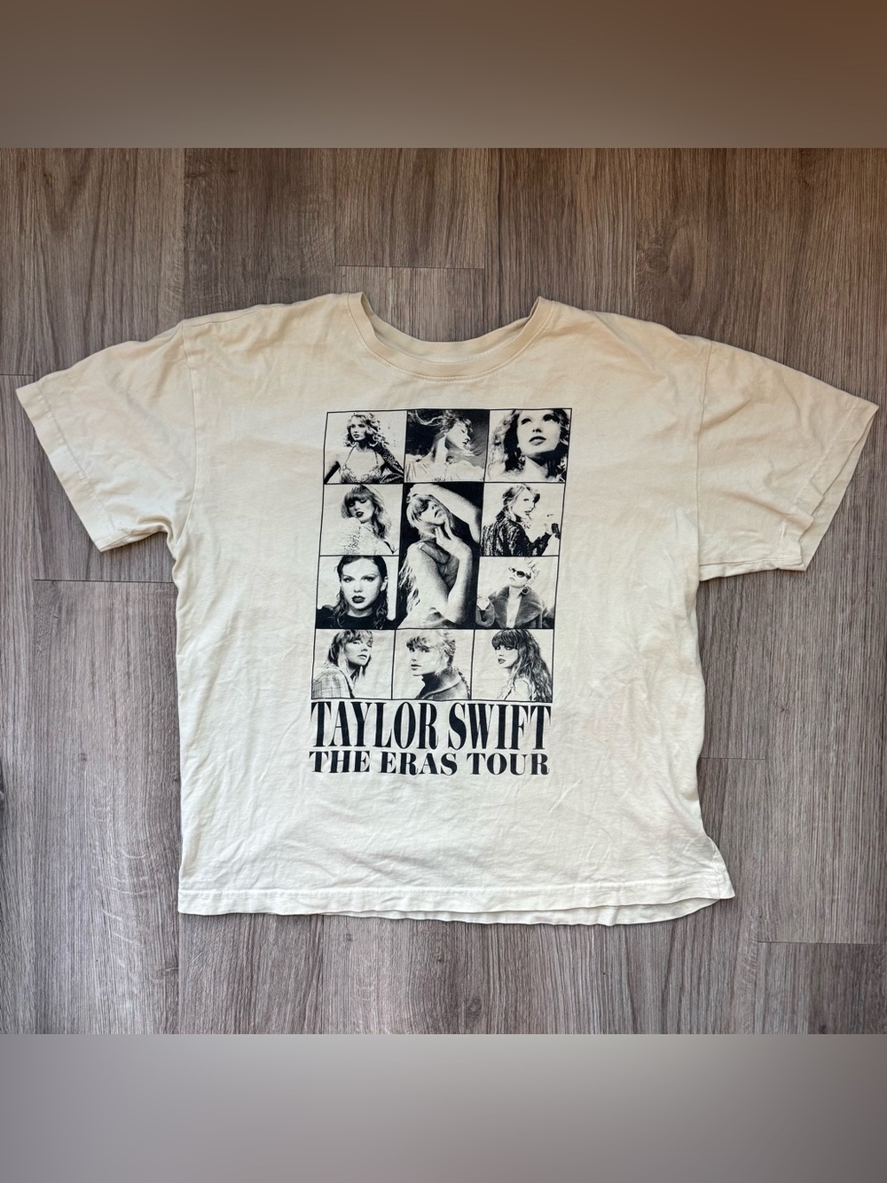 Taylor Swift The Eras Tour 2023-2024 T-Shirt Cream Size XL Swiftie Concert